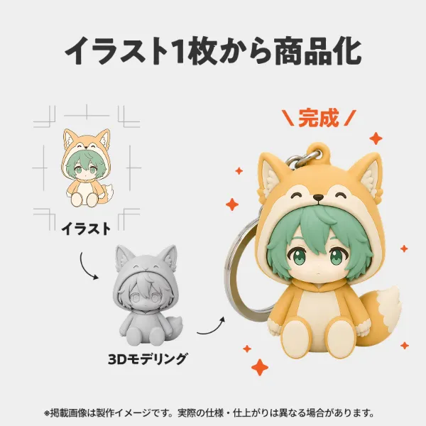 立体PVCキーホルダー・フィギュア
